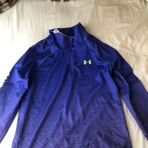 Under Armour purple and green pullover